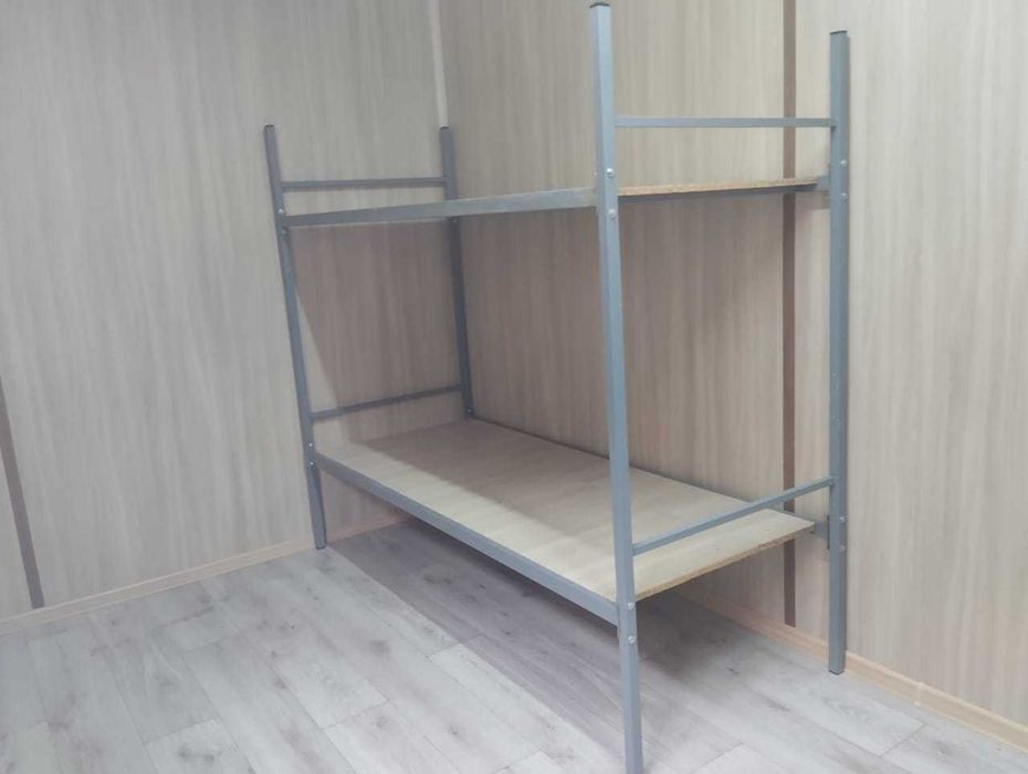 Кровать двухъярусная металлическая армейская