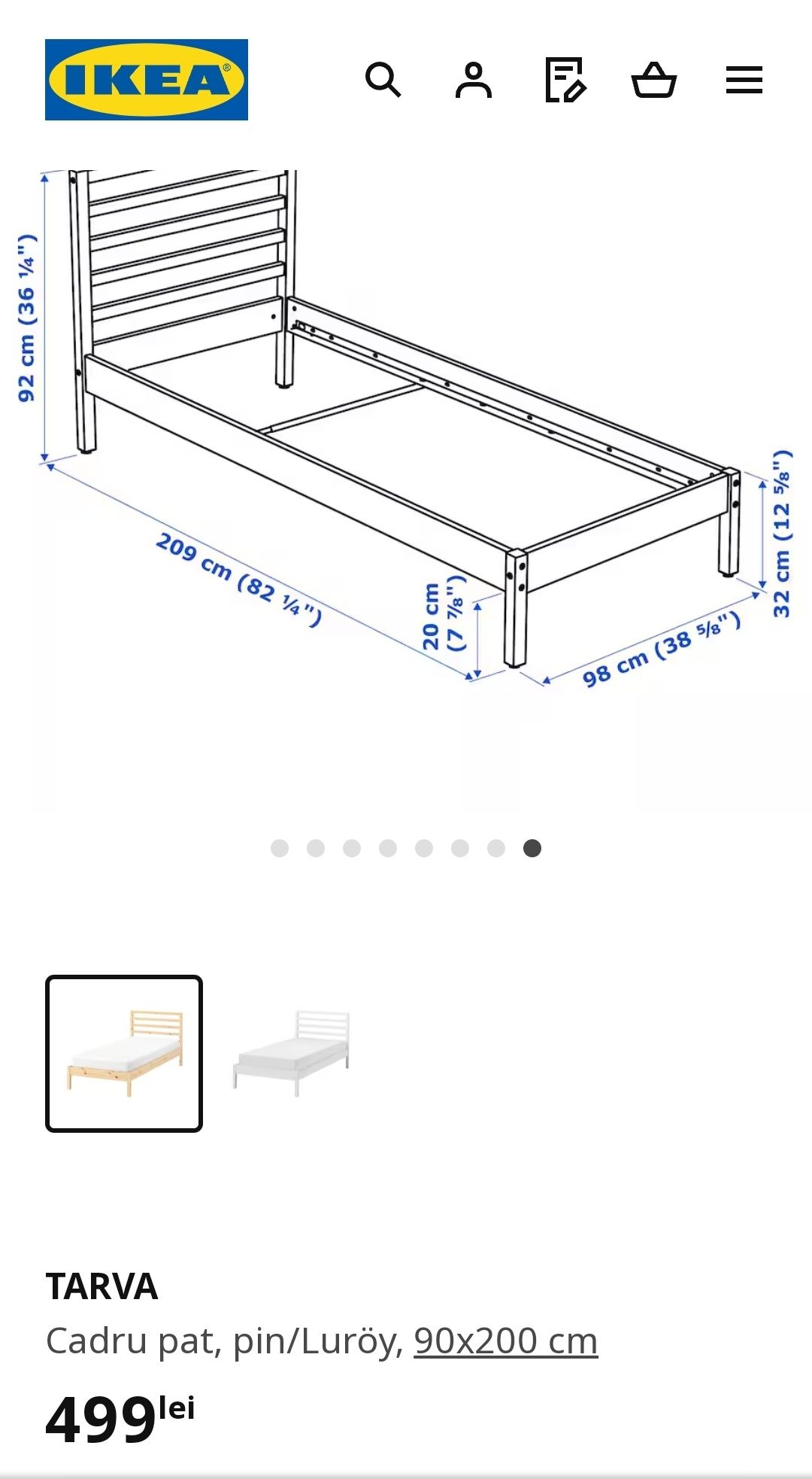 Ikea noi,covor pled bumbac Jyllinge,pat Fjellse Tarva Luroy,somiere