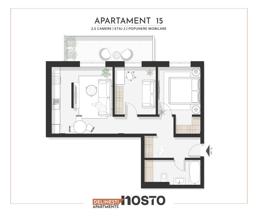 Vânzare direct de la dezvoltator  | 3 camere  | imobil in constructie