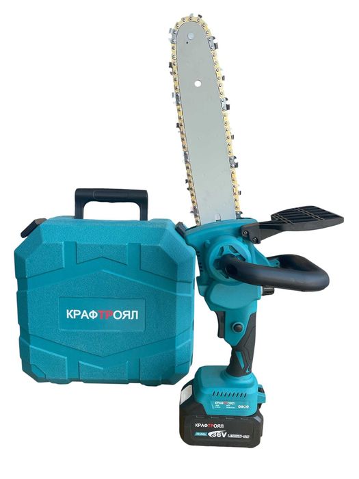 Акумулаторна резачка за клони 36v 8Ah 25см автоматично омасляване