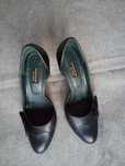 Pantofi din piele, negri, marimea 37