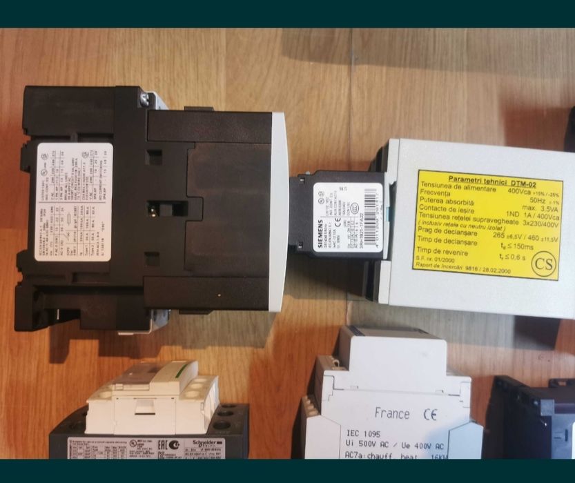 Contactoare tetrapolare-trifazice-monofazice sigurante