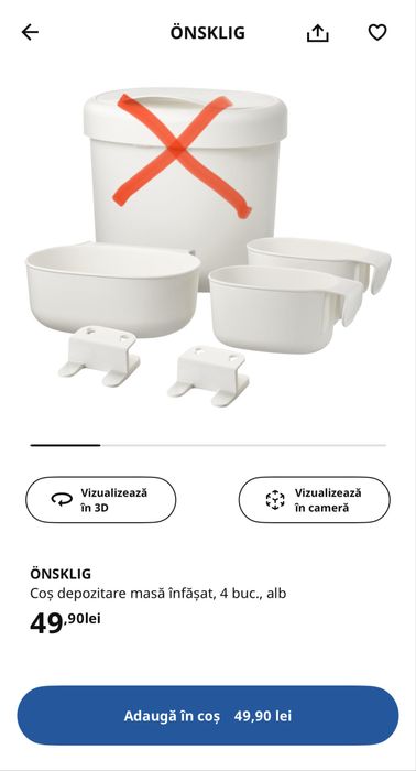 Masă înfășat/schimb SUNDVIK + accesorii