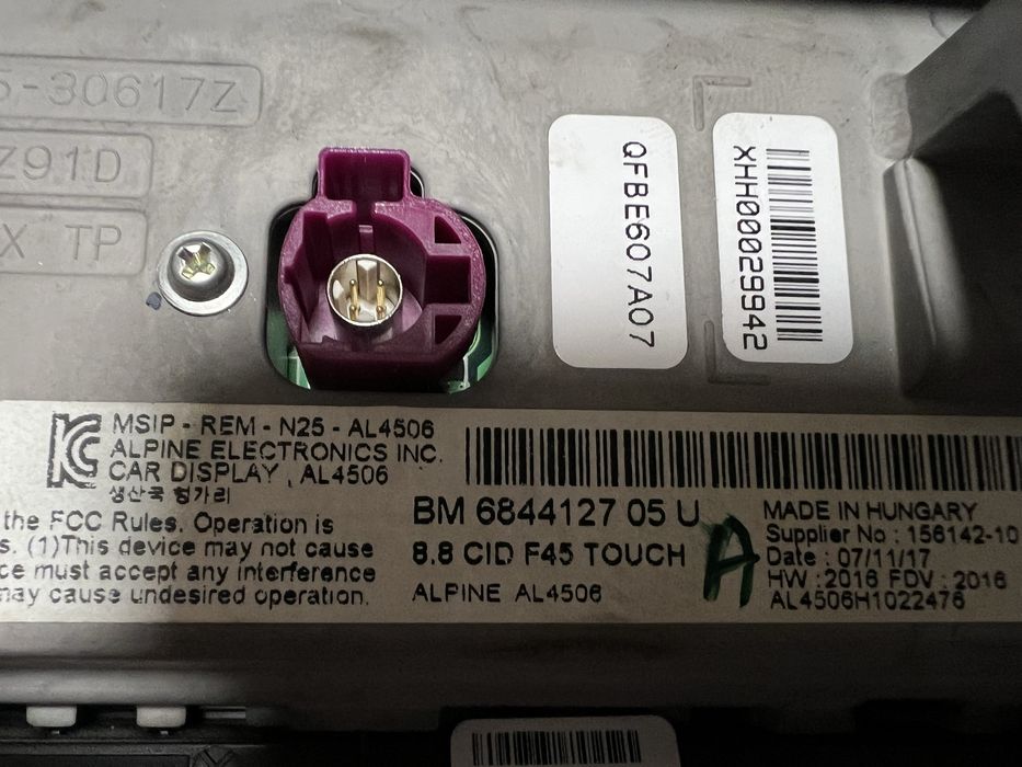 Vand navigatie bmw F45 F46 seria 2 touchscreen