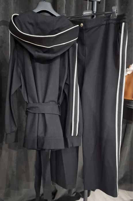 Compleu Negru Bluza cu Pantalon