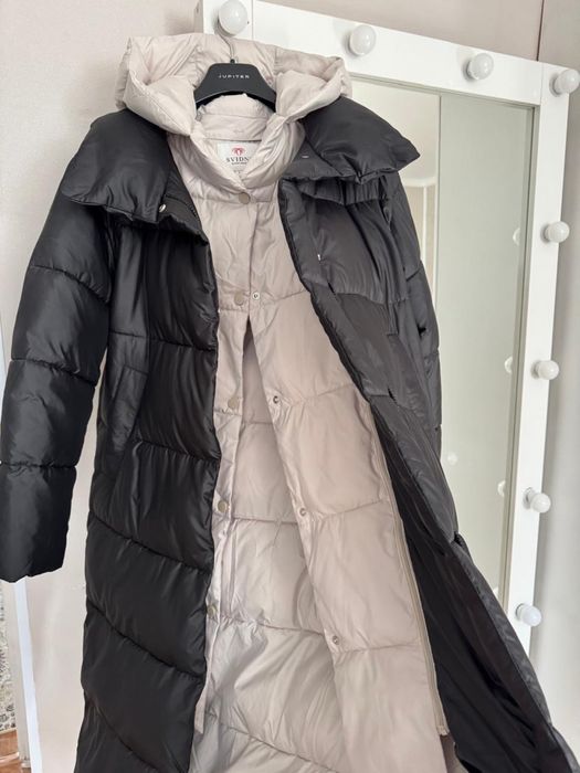 Зимняя куртка с карюшоном, наполнитель холлофайбер