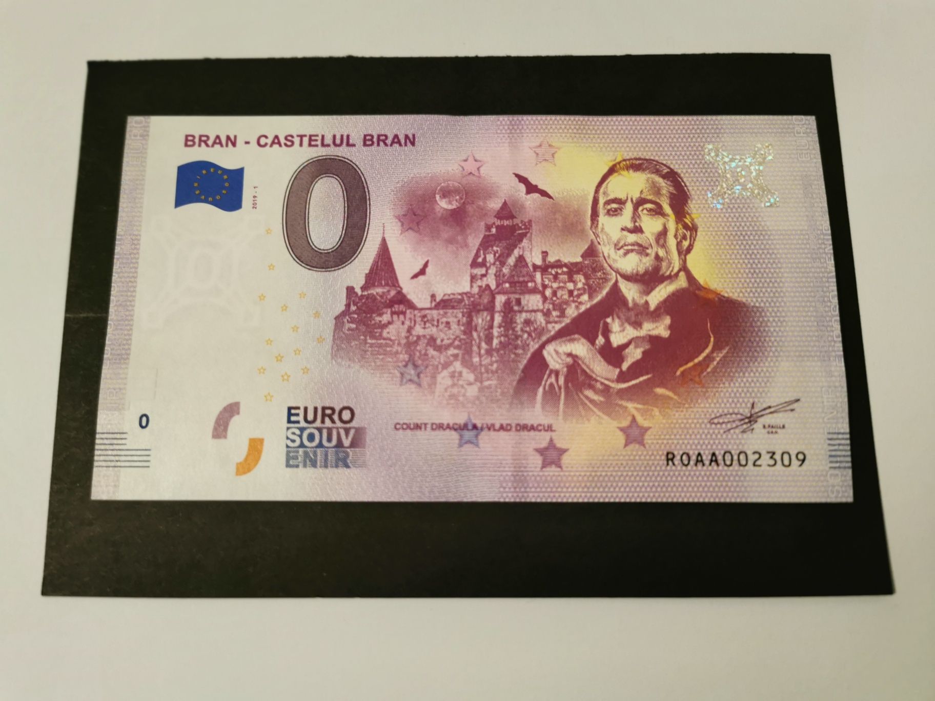 UNICAT! Bancnota de 0 Euro 2019 Vlad Dracul pt colectionari