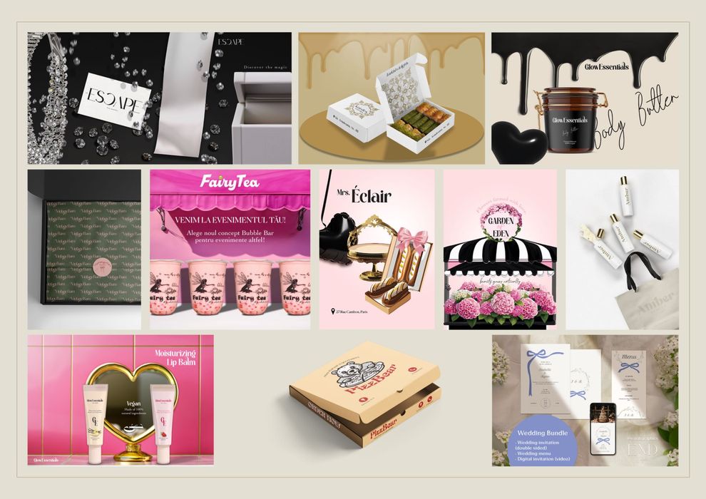 Servicii Design - Grafică, logo, meniu, ambalaje, branding, marketing