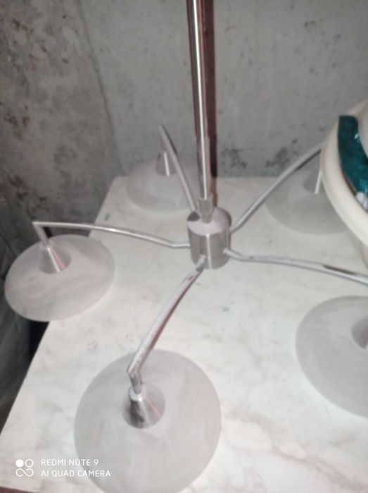 Lustre inox tip candelabru