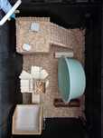 Habitat dotat complet pentru hamster, 75x52x40(h) cm