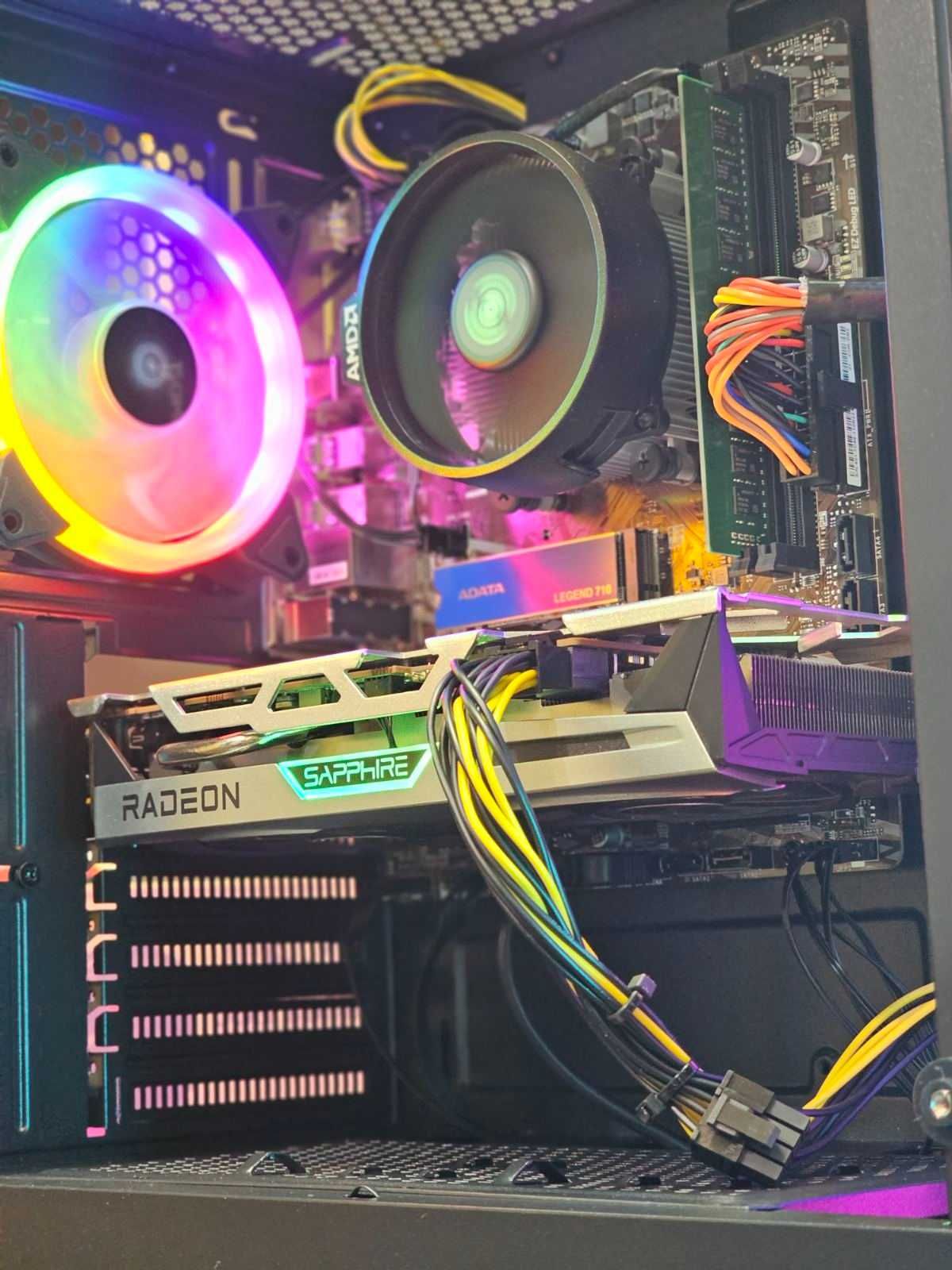 Нов Геймърски Компютър/RX 6600 8GB/Ryzen 5-5500/RAM 16GB/SSD 512GB
