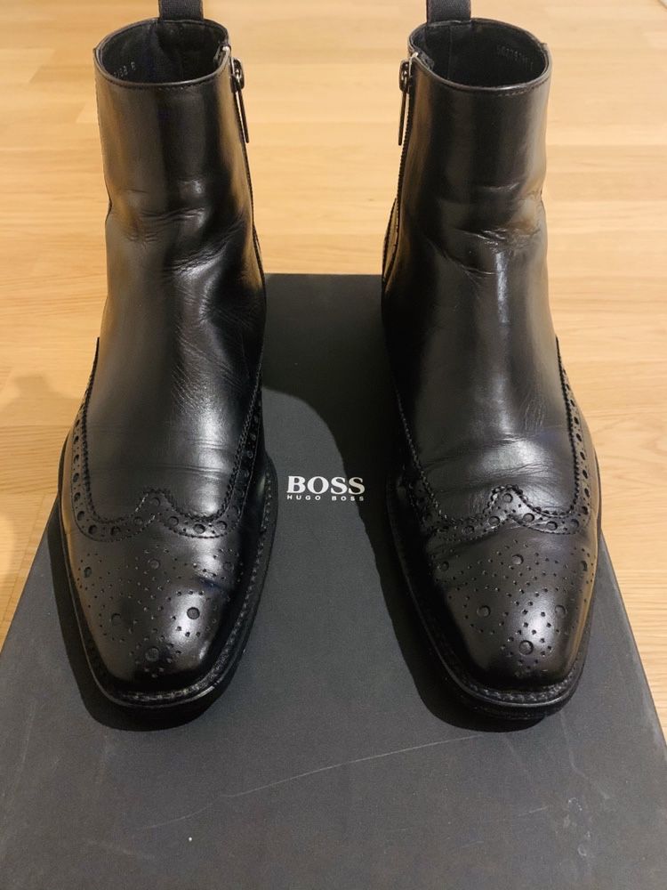 Ghete piele Hugo Boss