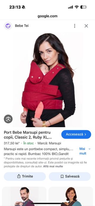 Marsupiu bebe S/M