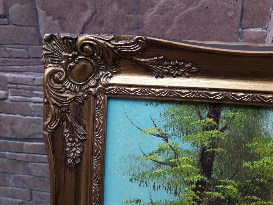 Tablou pictura ulei pe carton