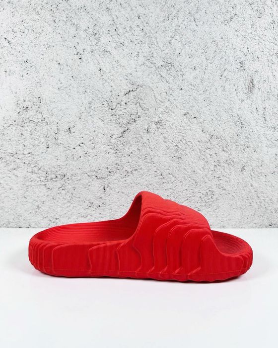 Adidas Adilette 22 Slides Solar Red Core Black