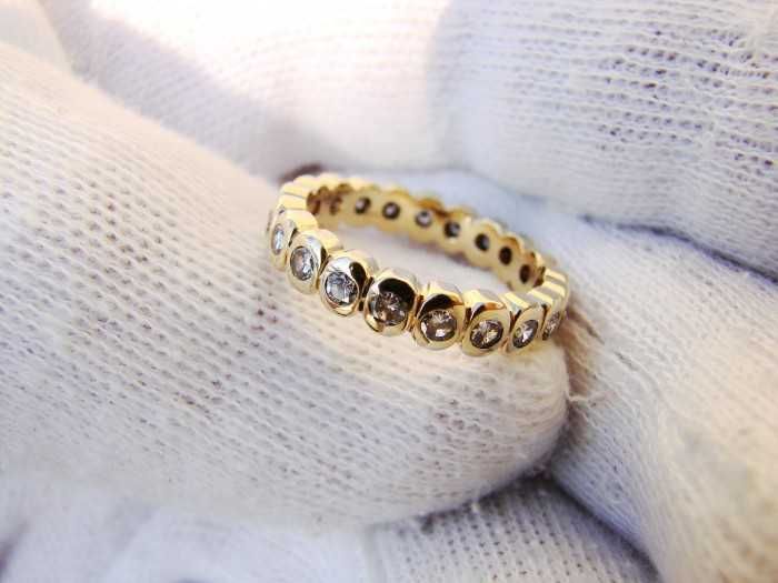 Inel Aur 18K Cu Diamante Full Eternity Memory