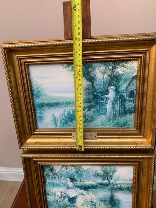 Tablou pictat in rama de lemn