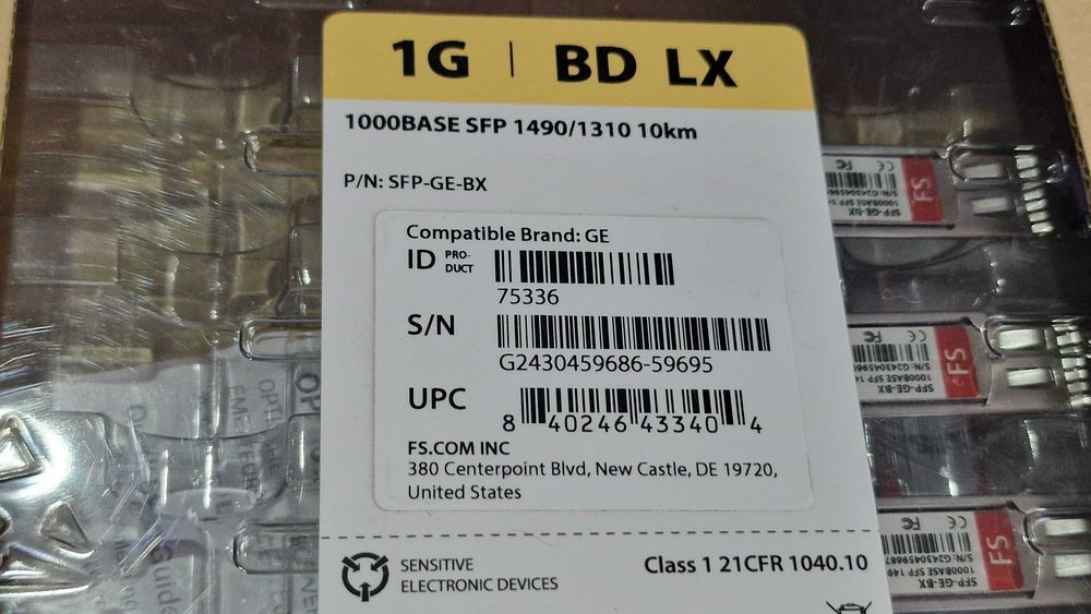 4 x Modul SFP 1000BASE SFP 1490/1310 10km