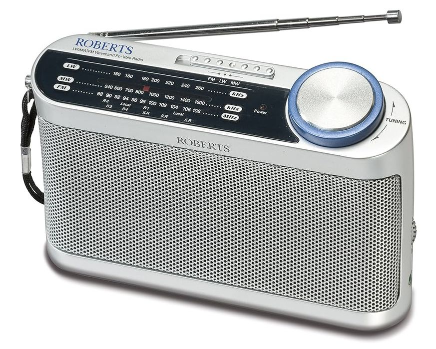 Radio portabil analogic Roberts R9993 Classic, gri , funcțional, cu ba