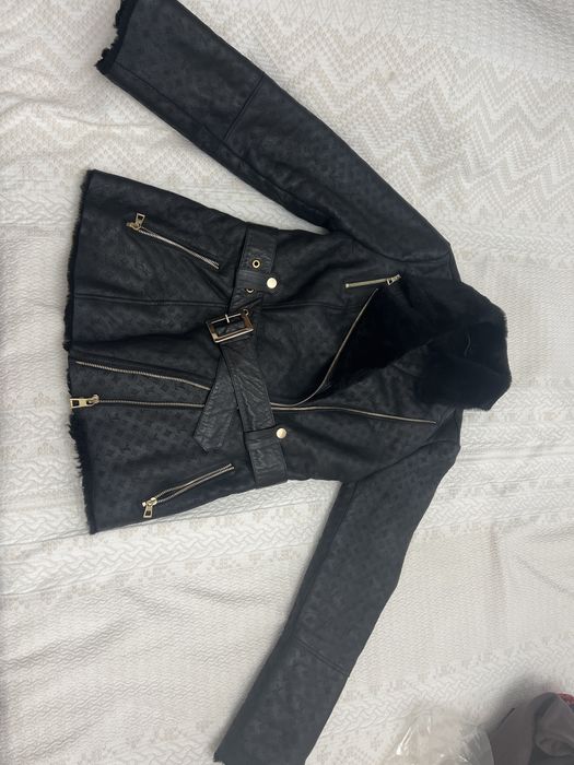 Дубленка черная