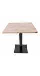 Mese pătrate 70 x 70 cm cu picior central DUBLIN WASHINGTON PINE