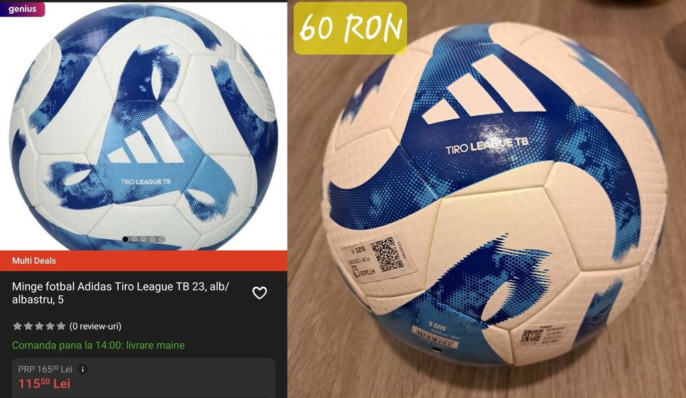 Mingi fotbal  Adidas/ Puma -marimea 5