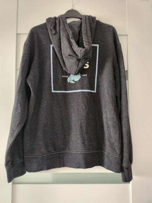 Hanorac Vans gri cu glugă, model floare, unisex, mărimea L