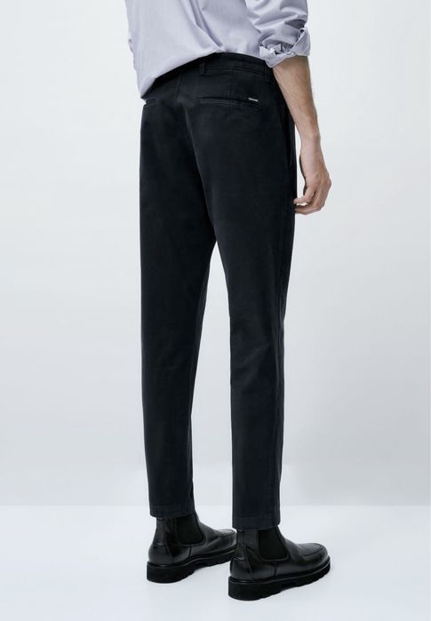 Pantaloni chino Massimo Dutti, bleumarin