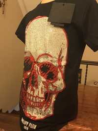 Black Friday Tricou Philipp Plein round neck ss “Red Skull” s2021