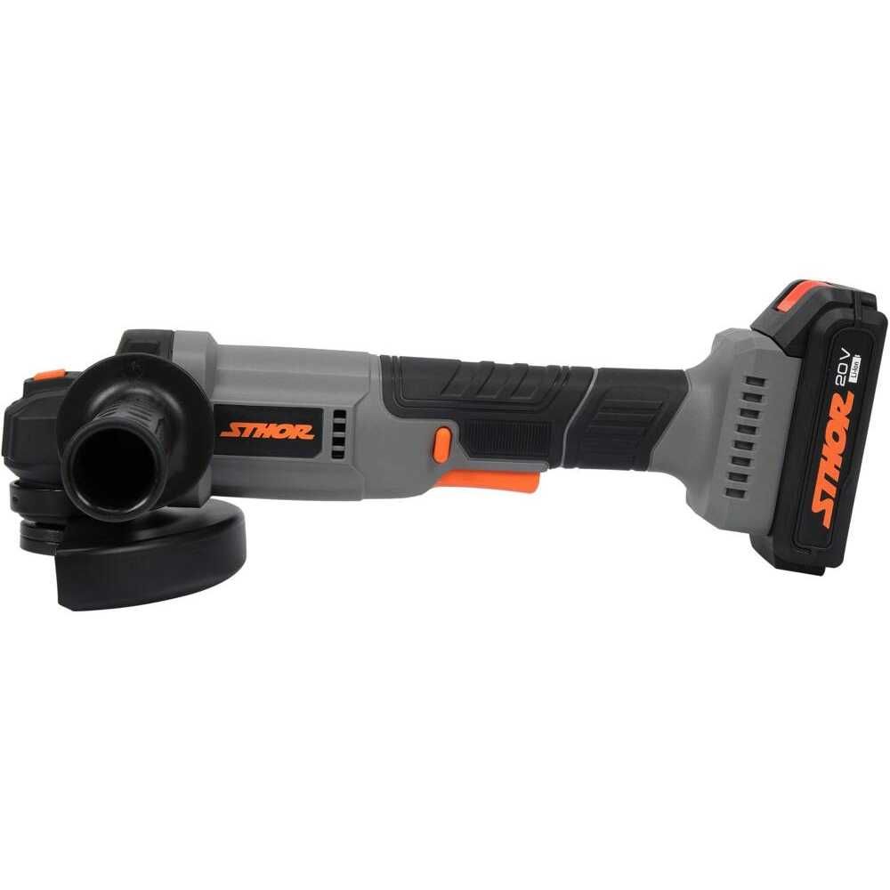 Ъглошлайф Акумулаторен  STHOR, 20 V, Ф 125 мм, 1 x 2 Ah