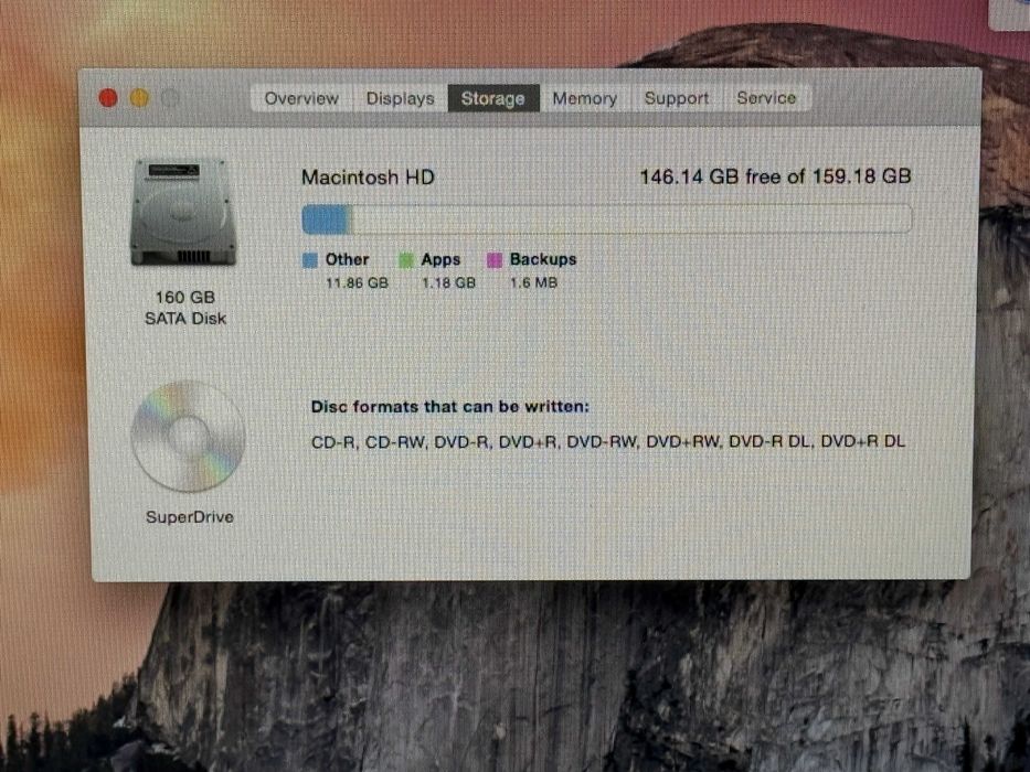 MacBook Pro 13 2009`Intel P7550/4GB RAM/160GB HDD/Nvidia 9400M/Бат 5ч