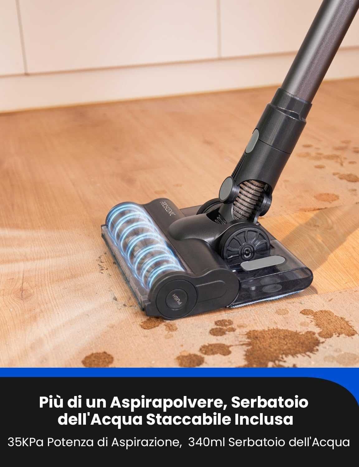 Вертикална прахосмукачка с моп за мокро почистване Proscenic P11