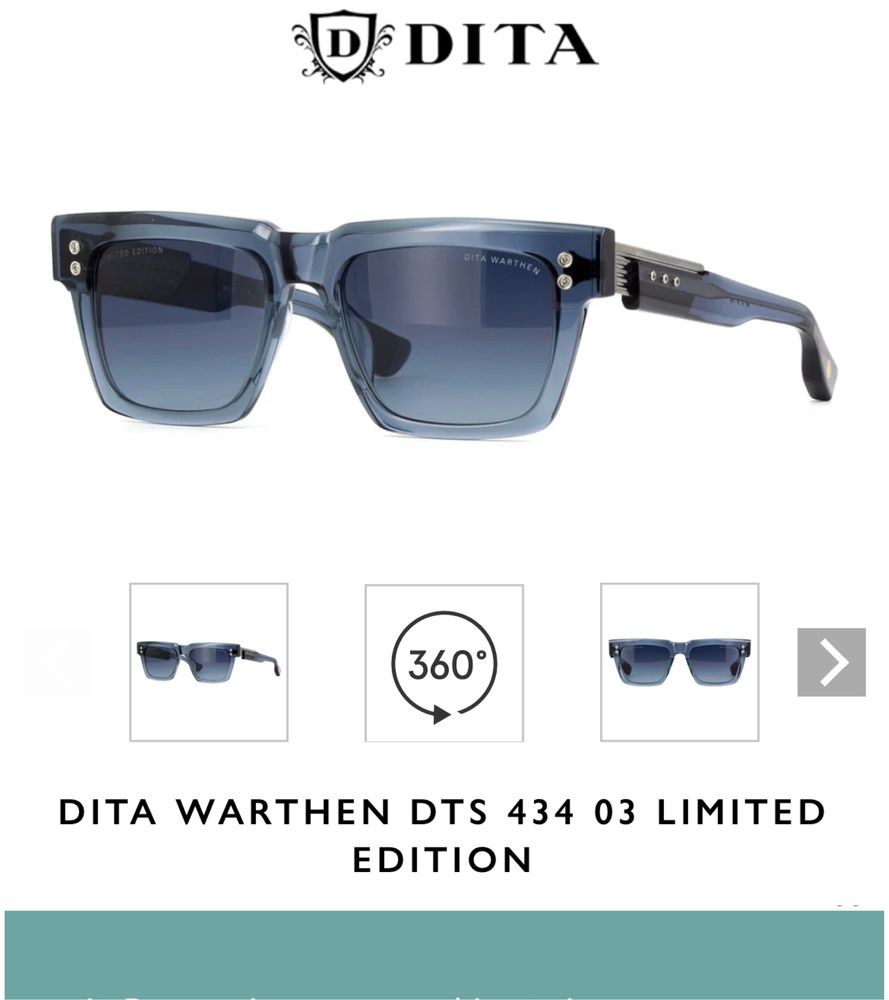 Ochelari DITA Dts 434-01 , 434-02, 434-03 warten limited edition