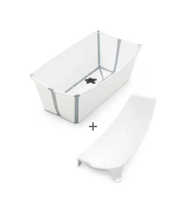 Stokke Flexi сгъваема вана за бебе с подложка за новородено и стойка