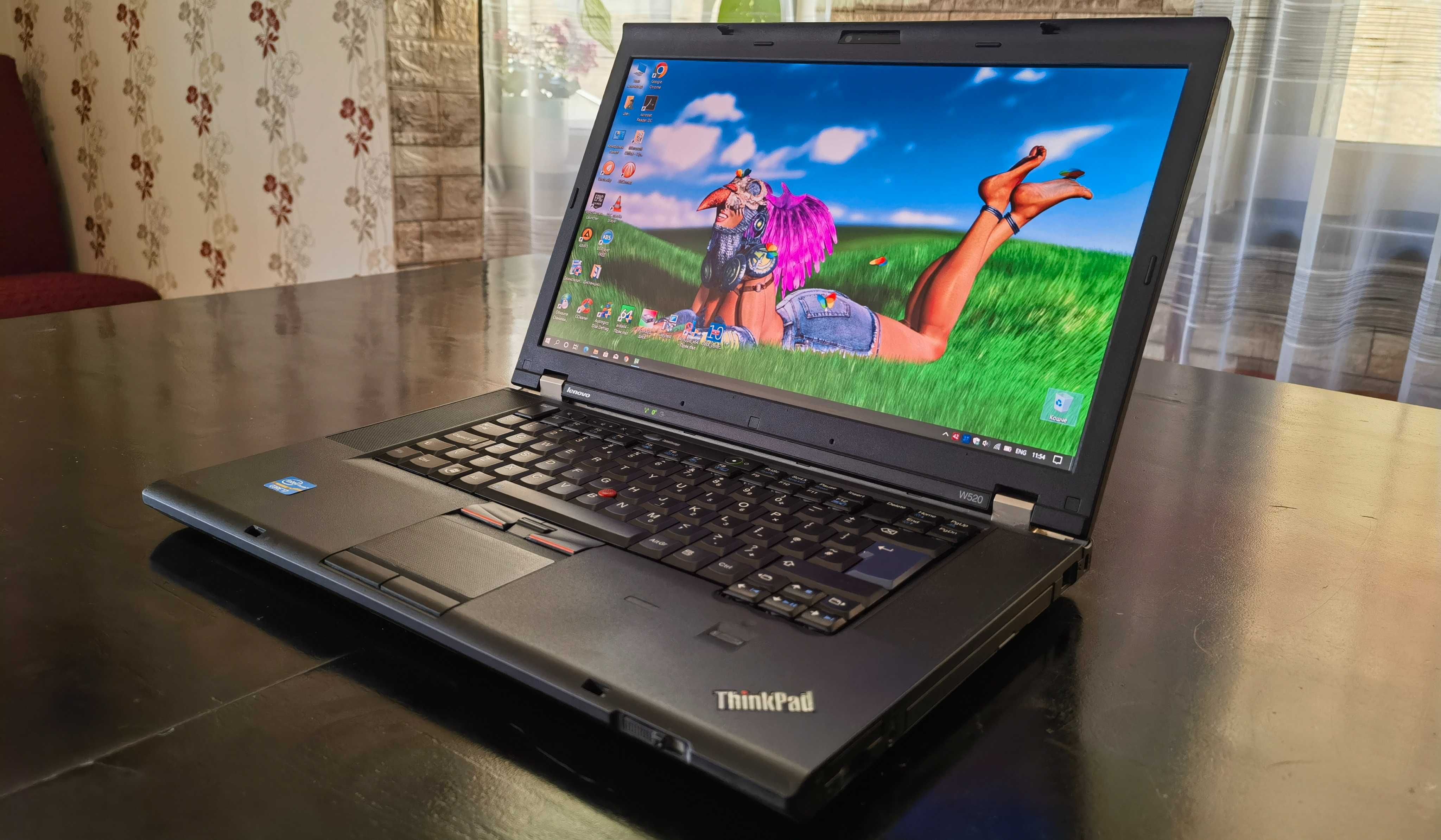 ThinkPad W520/IPS15.6сKамFullHD/8x2.2ghzТhr/8gb/ssd256/3ч.Бат/nVQuadro