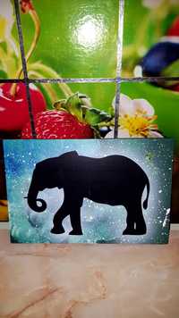 tablou cu elefant
