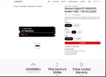 1TB SSD M.2 Western Digital PC SN5000S NVMe 2280 Nou Bulk