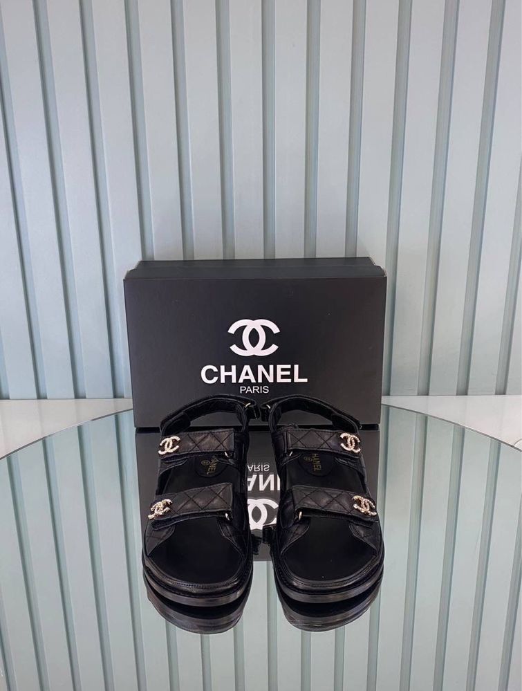 Papuci/Sandale Chanel  Dad  Piele Naturala
