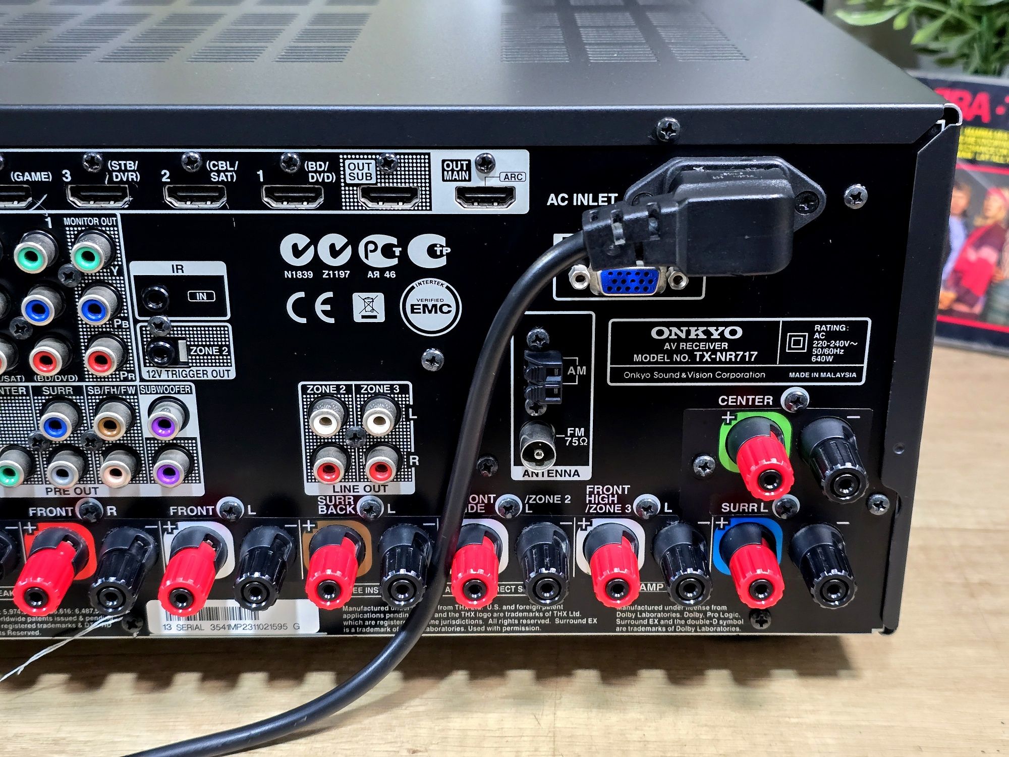 Receiver Onkyo TX-NR 717 AV, 7.2 hdmi, usb, streaming