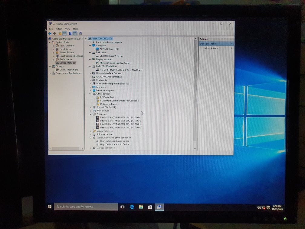 Lenovo ThinkCentre M82 workstation  i3 2100 quadcore 3.1Ghz dezmembrez