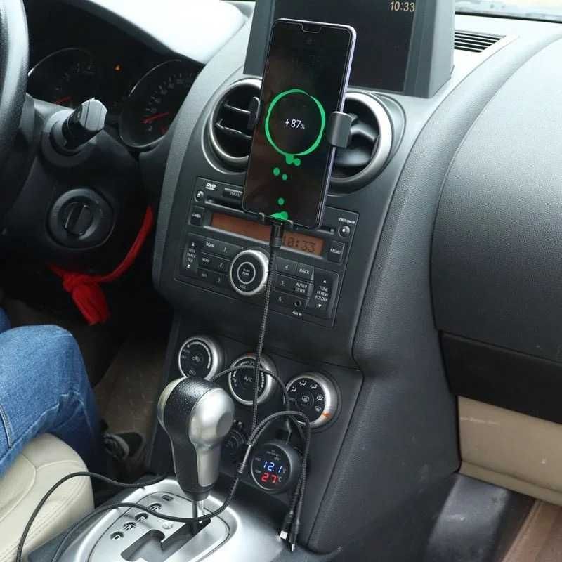 Волтметър + температура + USB – 3в1