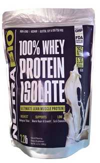 NutraBio 100% Whey Protein Isolate 1000 g Alpine Vanilla