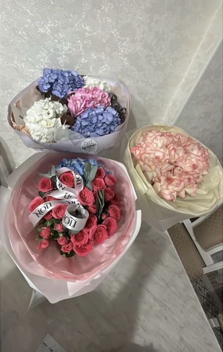 Свежие и объёмные букеты