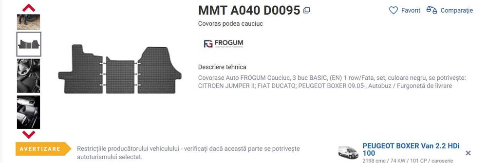 Covorase/maner usa peugeot boxer/citroen jumper/fiat ducato