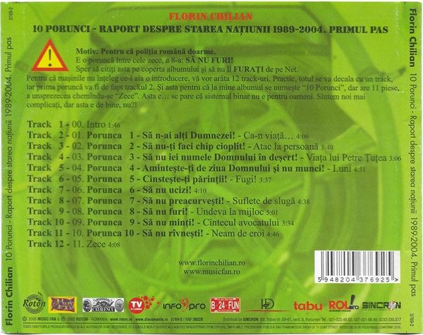 CD Florin Chilian - Zece Porunci