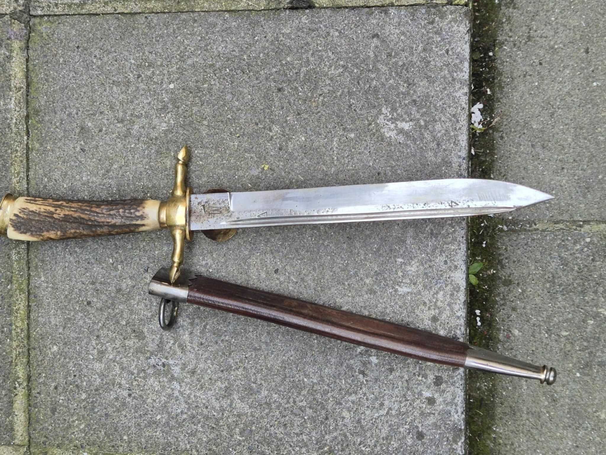 Cutit vintage german de vanatoare