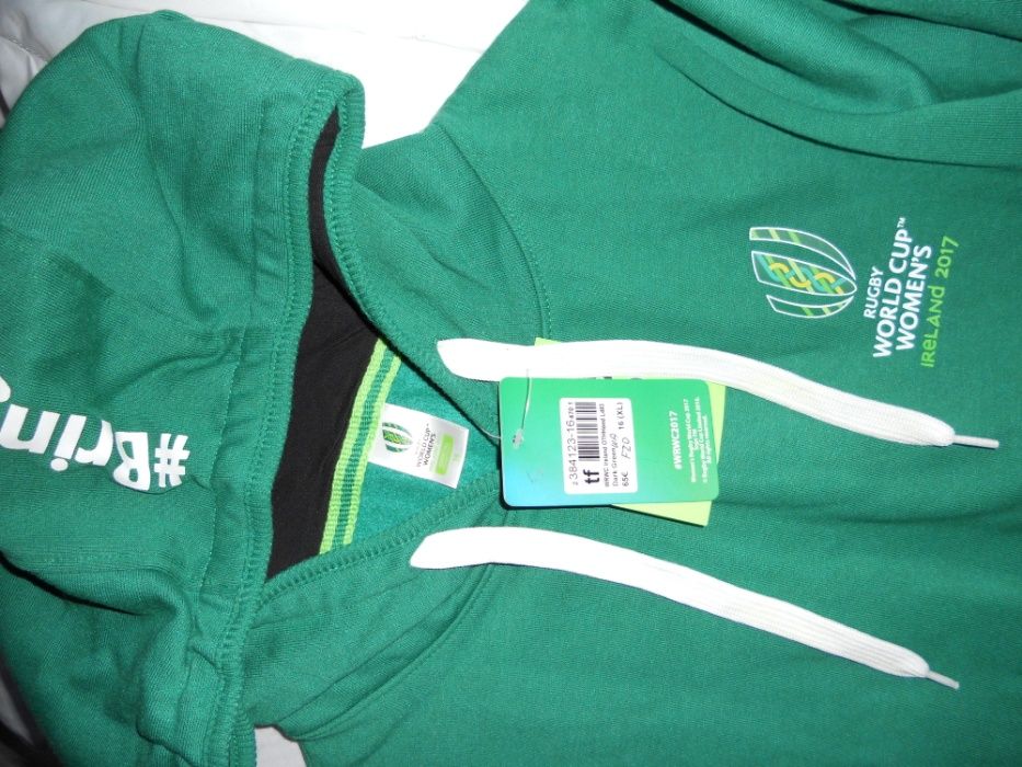 Спортен суитшърт блуза с дълги ръкави размер Л ХЛ в зелен цвят с