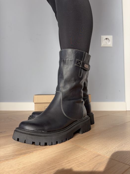 Дамски боти от естествена кожа Реал