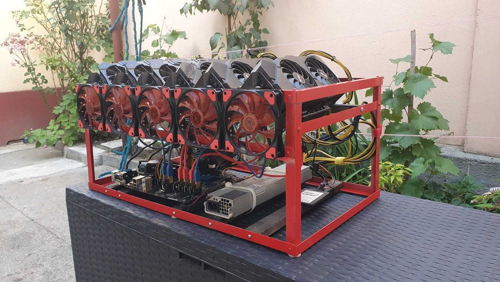 Rig mining 330Mhs : AMD RX5700xt + RX5700