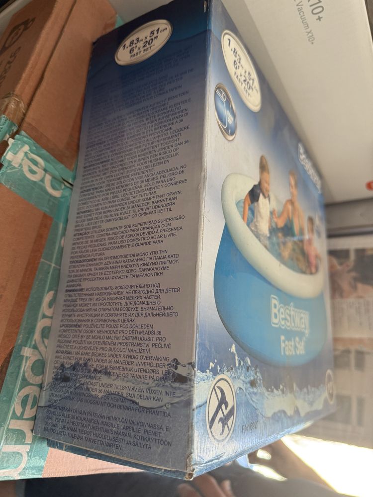 *НОВ* надуваем басейн BESTWAY 183x51см